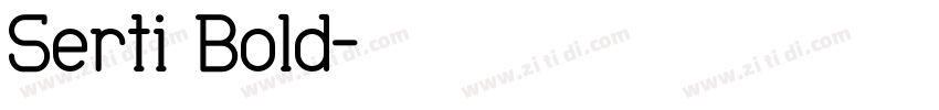Serti Bold字体转换
